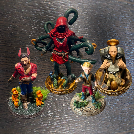 SFTH D&D Minis - All 4 Minis, PAINTED!
